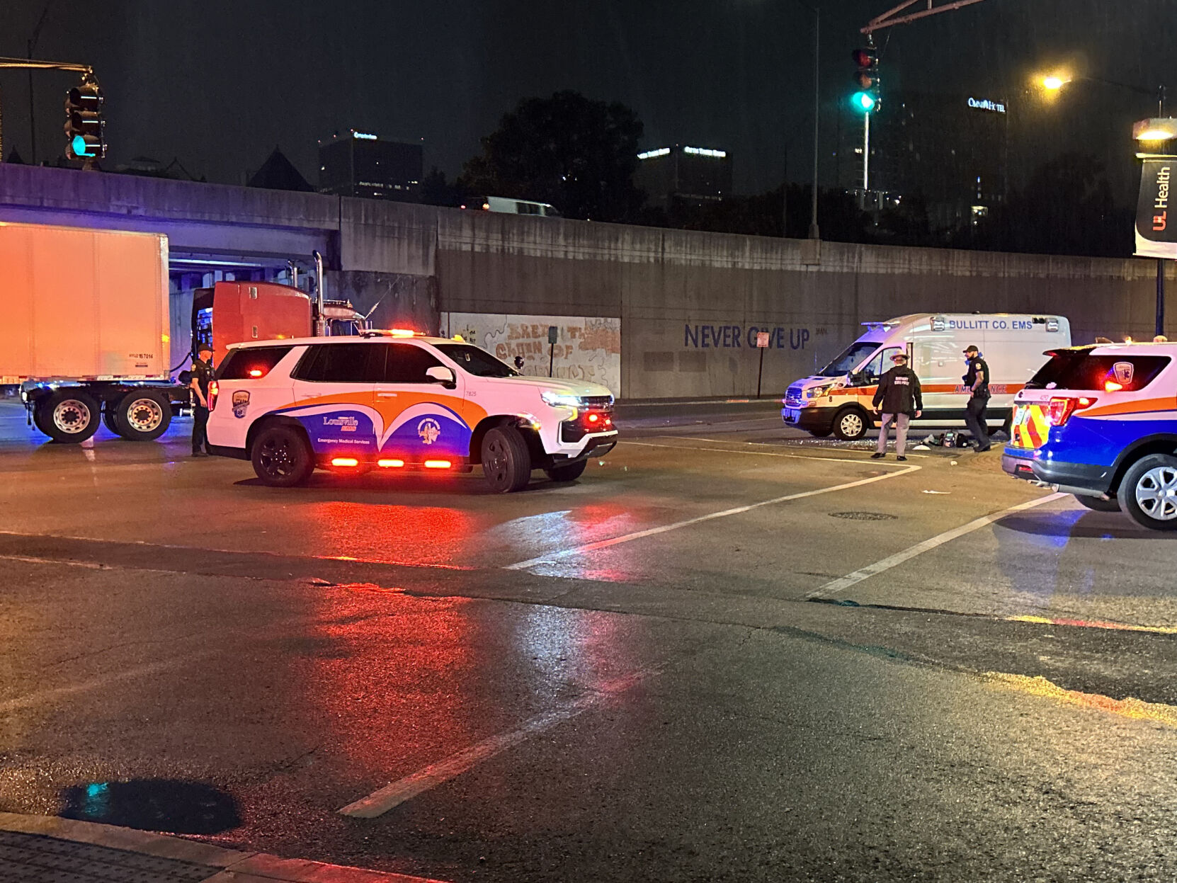 Louisville EMT hurt in crash